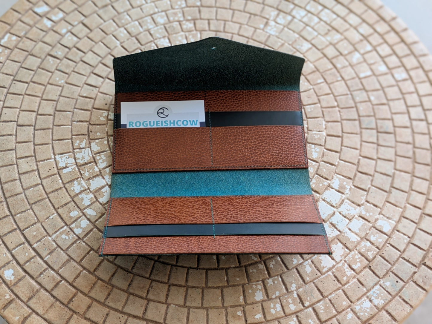 Envelope Wallet made by Rogueish Cow - Trellis & Vine Rogueish Cow Wallet