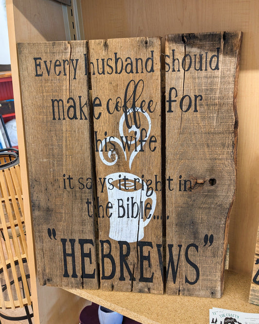 Hebrews Sign - Trellis & Vine Jenni Hollingsworth