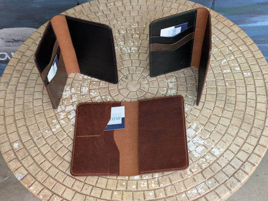 Rogueish Cow Notebook Wallets - Trellis & Vine Rogueish Cow Passport Wallet