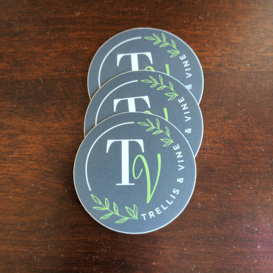 T&V Stickers - Trellis & Vine Trellis & Vine Logo Stickers