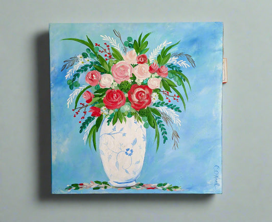 24x24 Acrylic Floral
