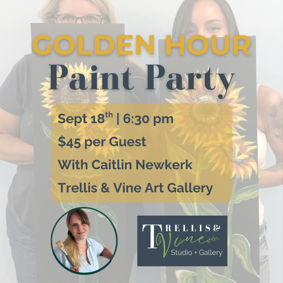 Golden Hour: A Sunflower Paint Party | Sept 18th