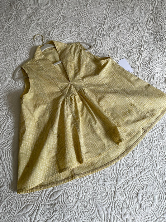 Yellow Batik Top - Small