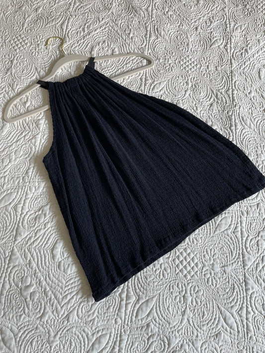 Black Halter Top - Small