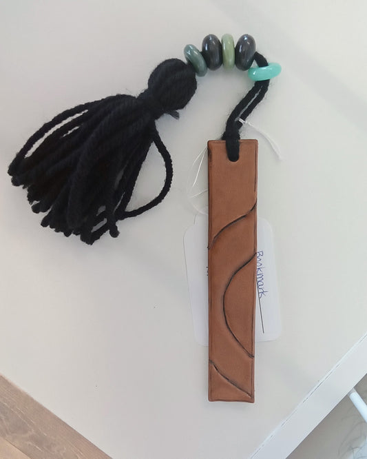 Leather bookmark