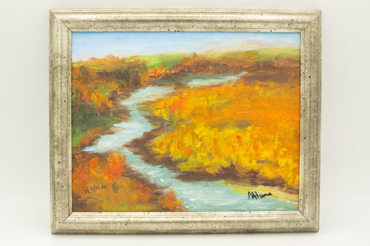 Autumn River by Maryanne VanDyke - Trellis & Vine Maryanne VanDyke Original Artwork