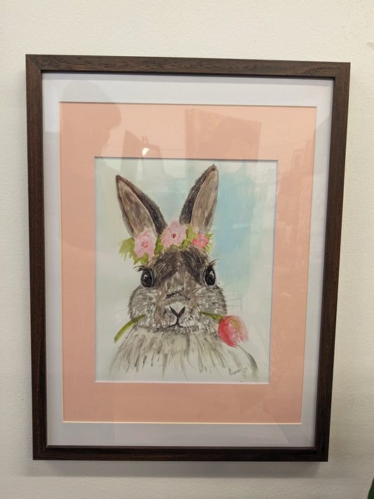 Bunny Blooms - Trellis & Vine Trellis & Vine Art Print