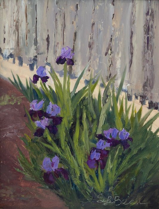 Early Iris Joy by Suzanne LeBeau - Trellis & Vine Suzanne LeBeau Art Piece