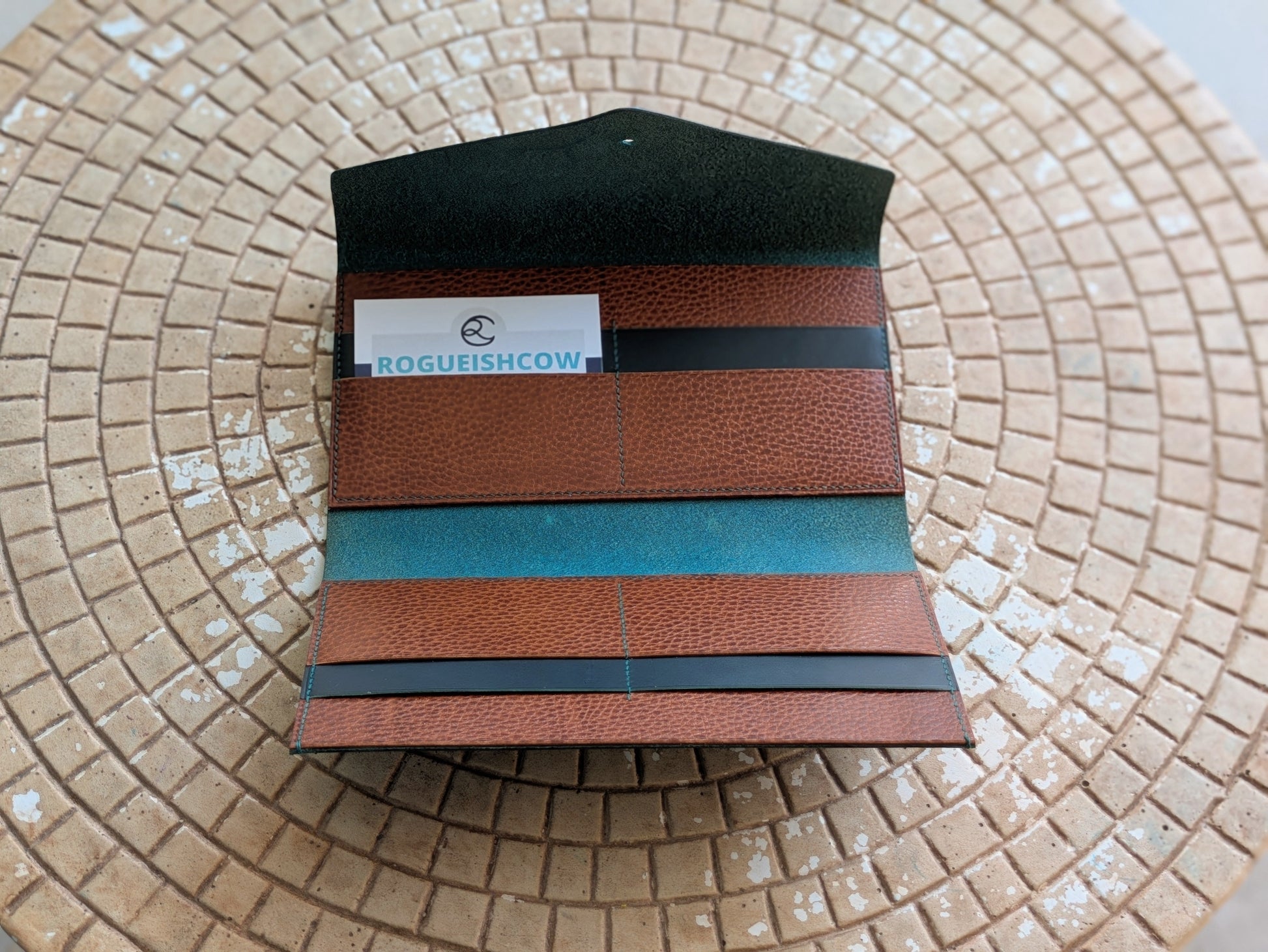 Envelope Wallet made by Rogueish Cow - Trellis & Vine Rogueish Cow Wallet