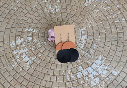 Leather Earrings by Rogueish Cow - Trellis & Vine Rogueish Cow Earrings