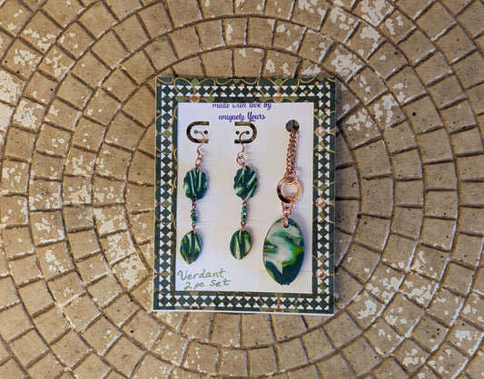 Verdant 2 pc set - Trellis & Vine Uniquely Yours Jewelry Set