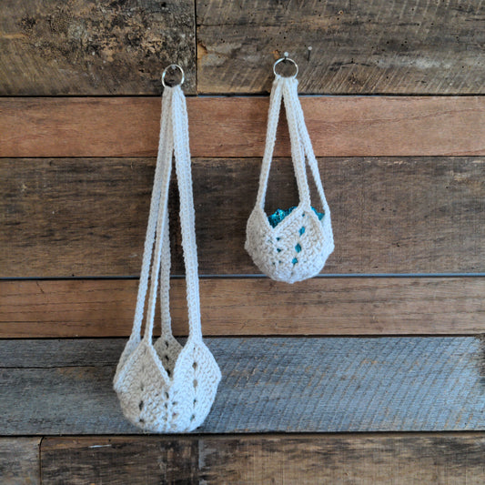 Crochet plant hangers